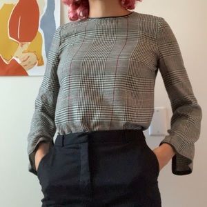 Plaid blouse